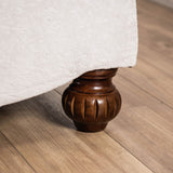 Catalonia Beige/Dark Cherry Sofa from Furniture of America - Luna Furniture