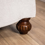 Catalonia Beige/Dark Cherry Sofa from Furniture of America - Luna Furniture