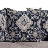 Gustavo Gray/Walnut Loveseat from Furniture of America - Luna Furniture