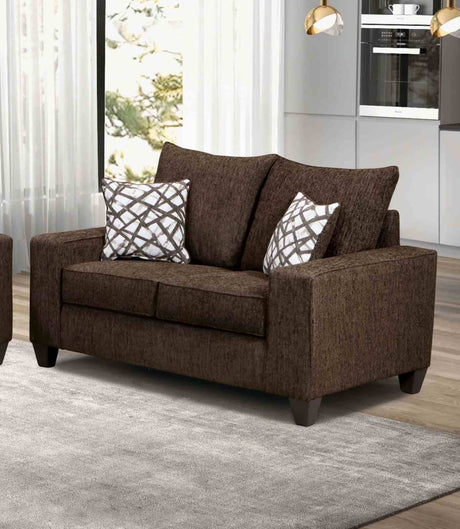 West Acton Chocolate Contemporary Living Room Set from Furniture of America - Luna Furniture