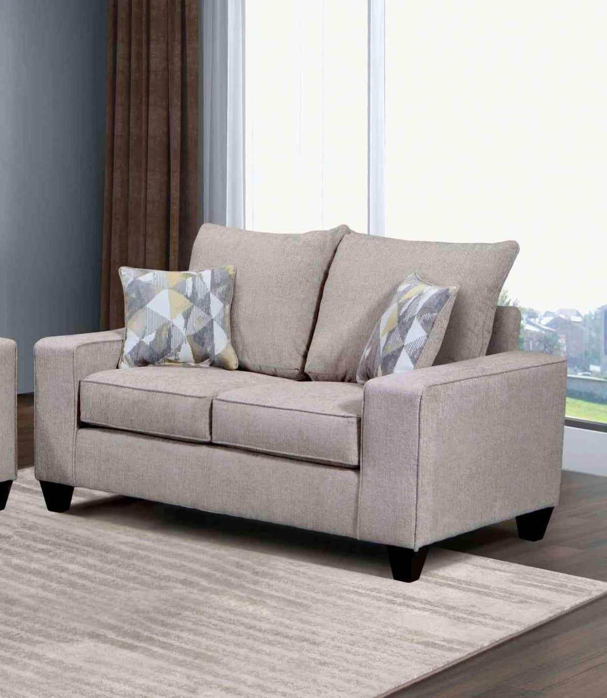 West Acton Beige Loveseat from Furniture of America - Luna Furniture
