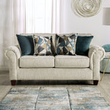 Delgada Beige Loveseat from Furniture of America - Luna Furniture