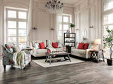 Nadene Ivory Transitional Living Room Set from Furniture of America - Luna Furniture