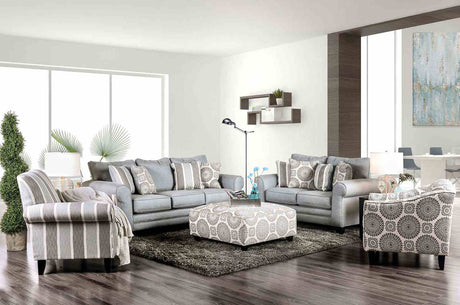 Misty Pattern Stripe Chair from Furniture of America - Luna Furniture