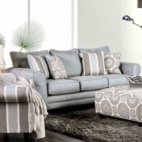 Misty Blue Gray Sofa from Furniture of America - Luna Furniture