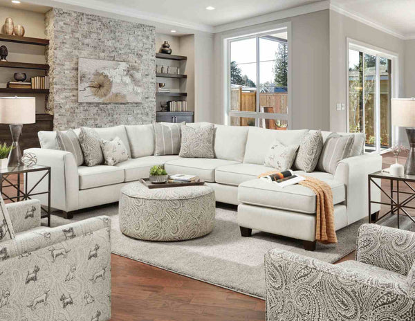 Pocklington Ivory Sectional