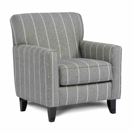 Pocklington Gray/White Stripe Chair from Furniture of America - Luna Furniture