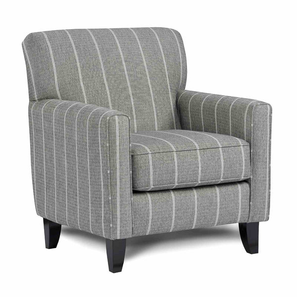 Pocklington Gray/White Stripe Chair