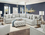 Pelham Stripe Multi Ottoman from Furniture of America - Luna Furniture