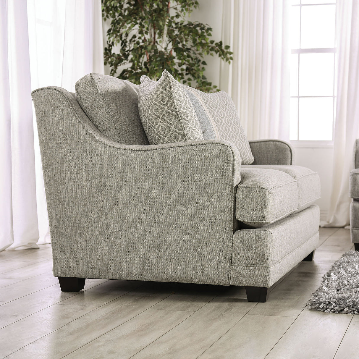Stephney Gold/Gray Loveseat from Furniture of America - Luna Furniture