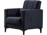Step Gray Convertible Chair from Furnia - Luna Furniture