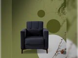 Step Gray Convertible Chair from Furnia - Luna Furniture