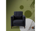 Step Gray Convertible Chair from Furnia - Luna Furniture