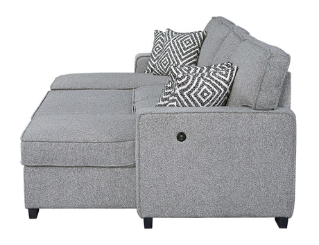 Sahara Gray Double Storage Chaise Sectional from Happy Homes - Luna Furniture
