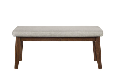 Salerno Beige/Brown Dining Bench from Crown Mark - Luna Furniture