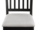 Salvador Black/White 5-Piece Counter Height Dining Set from Crown Mark - Luna Furniture