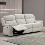 Sandbach Light Gray Manual Reclining Sofa from Furniture of America - Luna Furniture