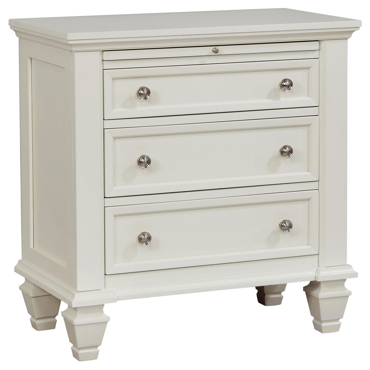 Sandy Beach Cream White 4-Piece California King Bedroom Set from Coaster - Luna Furniture