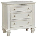 Sandy Beach Cream White 4-Piece California King Bedroom Set from Coaster - Luna Furniture