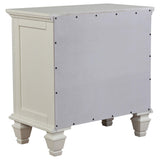 Sandy Beach Cream White 4-Piece California King Bedroom Set from Coaster - Luna Furniture