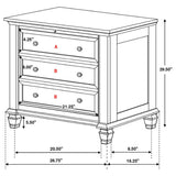 Sandy Beach Cream White 5-Piece California King Bedroom Set from Coaster - Luna Furniture