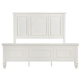 Sandy Beach Cream White Eastern King Panel Bed from Coaster - Luna Furniture