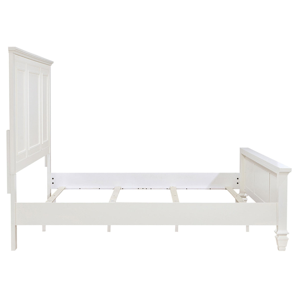 Sandy Beach Cream White Eastern King Panel Bed from Coaster - Luna Furniture