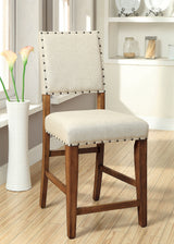 Sania Rustic Oak Counter Height Chair from Furniture of America - Luna Furniture