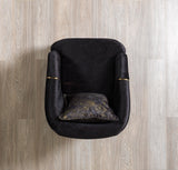 Santana Black Velvet Chair from Nova Furniture - Luna Furniture