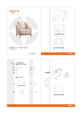 Santana Smoke Velvet Chair from Nova Furniture - Luna Furniture