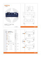Santana Silver Velvet Loveseat from Nova Furniture - Luna Furniture