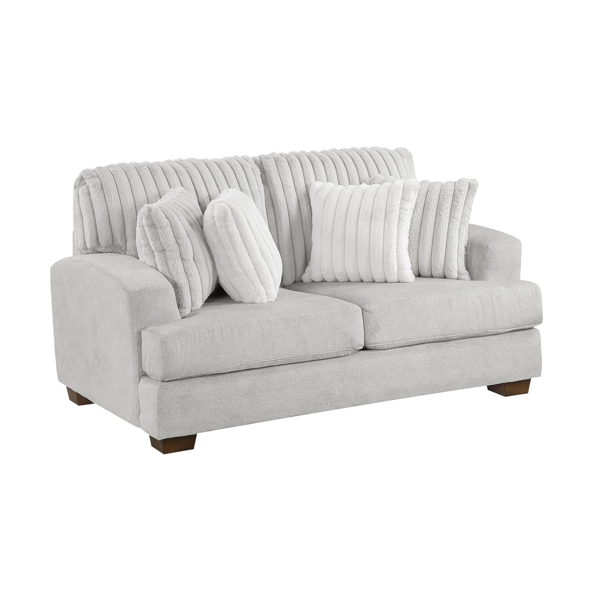 Santiago Light Gray Loveseat from Homelegance - Luna Furniture