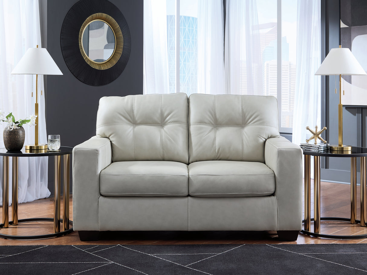 Santorine Bone Loveseat from Ashley - Luna Furniture