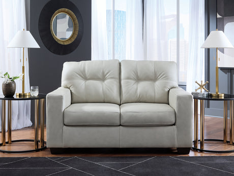 Santorine Bone Loveseat from Ashley - Luna Furniture
