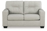 Santorine Bone Loveseat from Ashley - Luna Furniture