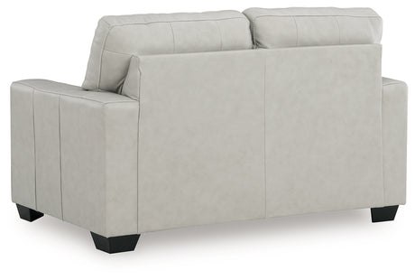 Santorine Bone Loveseat from Ashley - Luna Furniture