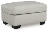 Santorine Bone Ottoman from Ashley - Luna Furniture