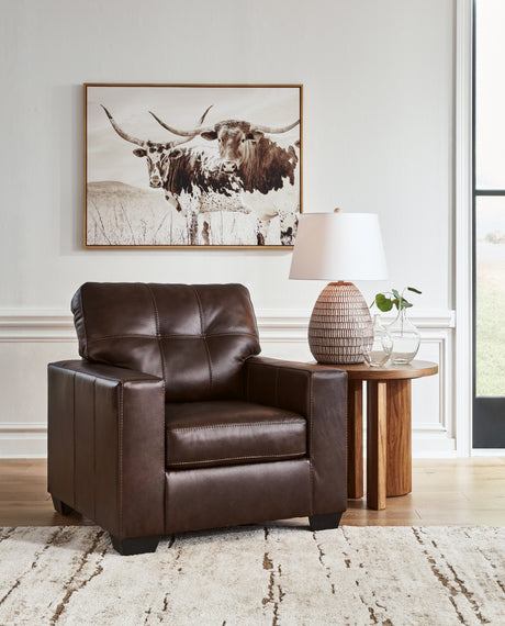 Santorine Dark Brown Chair from Ashley - Luna Furniture
