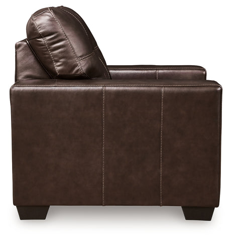 Santorine Dark Brown Chair from Ashley - Luna Furniture