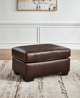 Santorine Dark Brown Ottoman from Ashley - Luna Furniture