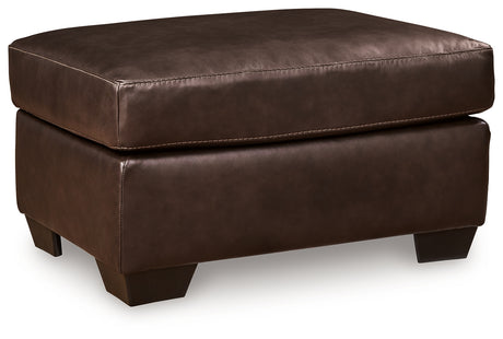 Santorine Dark Brown Ottoman from Ashley - Luna Furniture