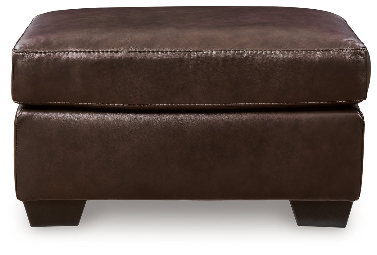 Santorine Dark Brown Ottoman from Ashley - Luna Furniture