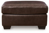 Santorine Dark Brown Ottoman from Ashley - Luna Furniture