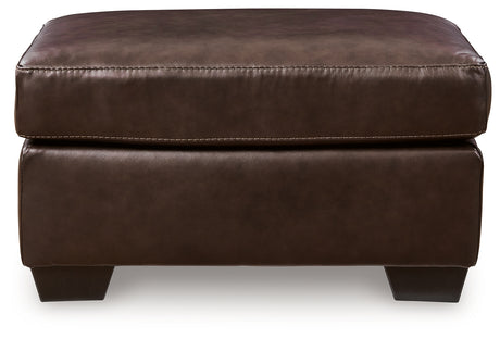 Santorine Dark Brown Ottoman from Ashley - Luna Furniture