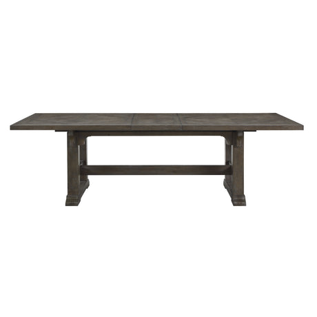 Sarasota Driftwood Brown 9-Piece 102" Extendable Dining Set from Homelegance - Luna Furniture