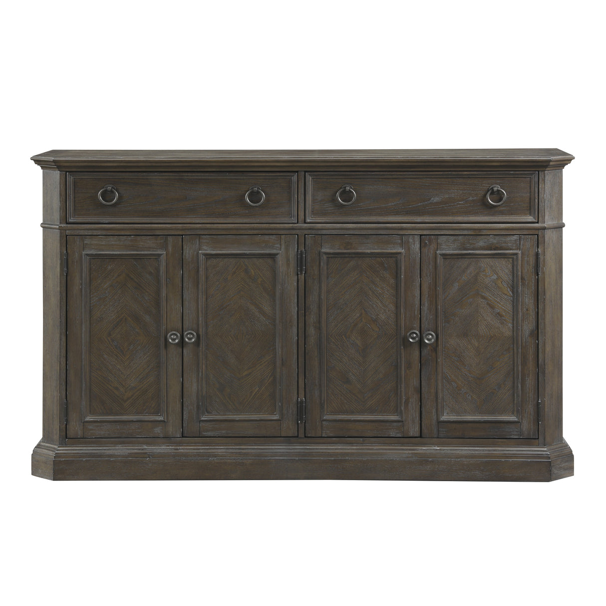 Sarasota Driftwood Brown Server with 4 Door from Homelegance - Luna Furniture