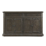 Sarasota Driftwood Brown Server with 4 Door from Homelegance - Luna Furniture