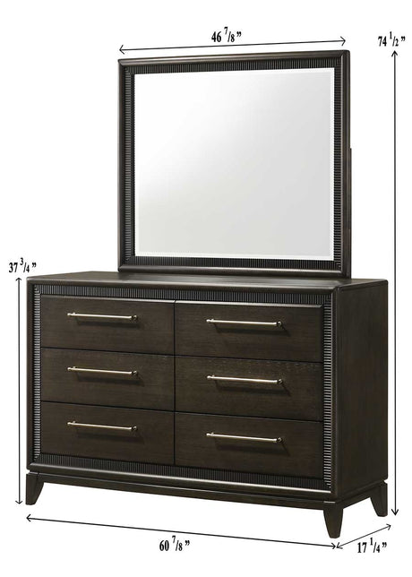 Saratoga Brown Dresser from Crown Mark - Luna Furniture