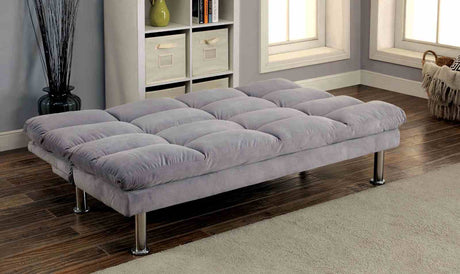 Saratoga Gray Futon Sofa from Furniture of America - Luna Furniture