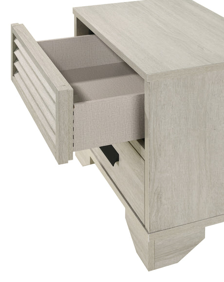 Sarter White Nightstand from Crown Mark - Luna Furniture